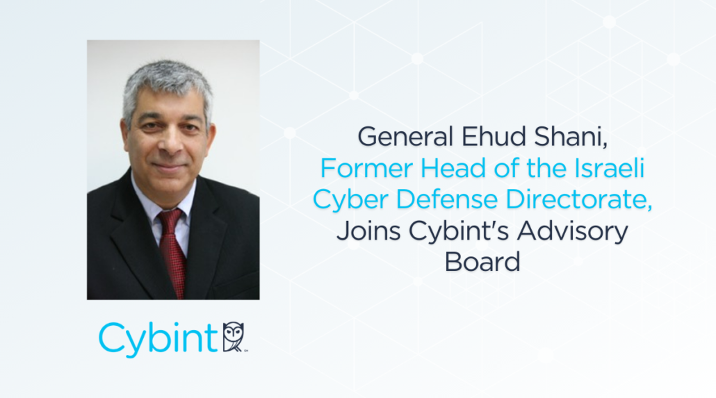 Former Head of the Israeli Cyber Defense Directorate Joins Cybint's Advisory Board.